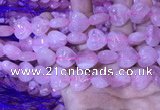 CRQ432 15.5 inches 15*16mm heart rose quartz beads wholesale