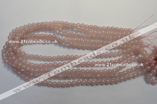 CRQ501 15.5 inches 6mm round AB-color rose quartz beads