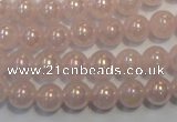 CRQ502 15.5 inches 8mm round AB-color rose quartz beads