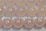 CRQ504 15.5 inches 12mm round AB-color rose quartz beads