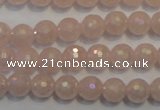 CRQ512 15.5 inches 8mm faceted round AB-color rose quartz beads