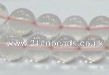 CRQ54 15.5 inches 14mm round natural rose quartz beads wholesale