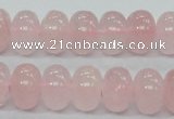 CRQ55 15.5 inches 10*16mm rondelle natural rose quartz beads