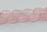 CRQ61 15.5 inches 8*10mm teardrop natural rose quartz beads wholesale