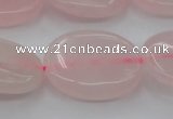 CRQ613 15.5 inches 18*25mm oval rose quartz beads wholesale