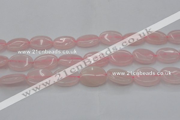 CRQ613 15.5 inches 18*25mm oval rose quartz beads wholesale