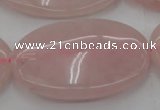 CRQ616 15.5 inches 25*35mm oval rose quartz beads wholesale