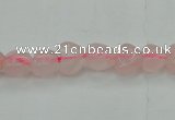 CRQ630 15.5 inches 8*8mm heart rose quartz beads wholesale