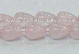 CRQ64 15.5 inches 10*14mm teardrop natural rose quartz beads wholesale