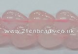 CRQ65 15.5 inches 16*19mm teardrop natural rose quartz beads wholesale