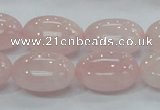 CRQ67 15.5 inches 15*20mm egg-shaped natural rose quartz beads