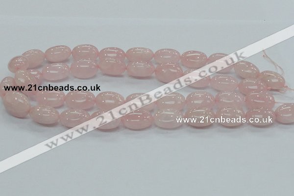 CRQ67 15.5 inches 15*20mm egg-shaped natural rose quartz beads