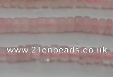 CRQ678 15.5 inches 2*4mm tyre rose quartz beads wholesale