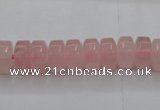 CRQ684 15.5 inches 5*10mm tyre rose quartz beads wholesale