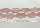 CRQ759 15.5 inches 25*40mm oval rose quartz beads