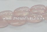 CRQ77 15.5 inches 12*20mm oval natural rose quartz beads wholesale