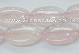 CRQ78 15.5 inches 13*25mm oval natural rose quartz beads wholesale