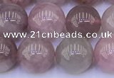 CRQ782 15.5 inches 10mm round Madagascar rose quartz beads