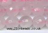 CRQ797 15.5 inches 8mm faceted round rose quartz gemstone beads