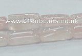 CRQ81 15.5 inches 10*20mm rectangle natural rose quartz beads