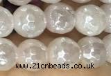 CRQ860 15 inches 6mm faceted round AB-color rose quartz beads