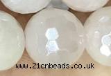 CRQ862 15 inches 10mm faceted round AB-color rose quartz beads