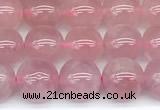 CRQ905 15 inches 6mm round Madagascar rose quartz beads