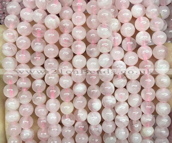 CRQ917 15 inches 6mm round Madagascar rose quartz beads wholesale