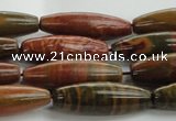 CRS101 15.5 inches 10*30mm rice rainbow jasper stone beads