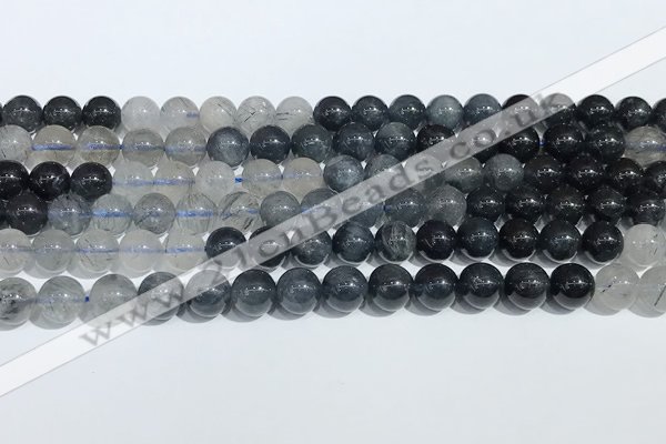 CRU1001 15.5 inches 8mm round mixed rutilated quartz beads