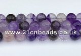 CRU1016 15.5 inches 14mm round mixed rutilated quartz beads