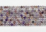 CRU1017 15.5 inches 4mm round mixed rutilated quartz beads