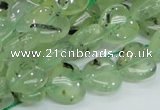 CRU107 15.5 inches 12*12mm heart green rutilated quartz beads