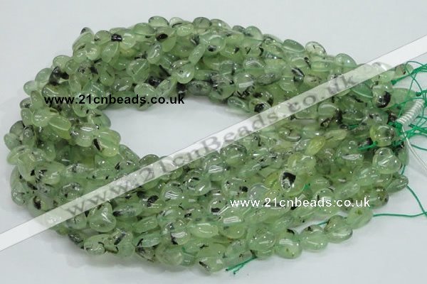 CRU107 15.5 inches 12*12mm heart green rutilated quartz beads