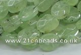 CRU118 15.5 inches 10*12mm faceted freeform green rutilated quartz beads