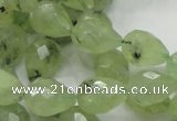 CRU125 15.5 inches 11*16mm faceted teardrop green rutilated quartz beads