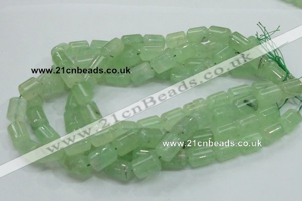 CRU134 15.5 inches 12*17mm column green rutilated quartz beads