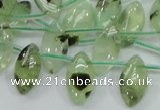 CRU136 15.5 inches 9*17mm marquise green rutilated quartz beads