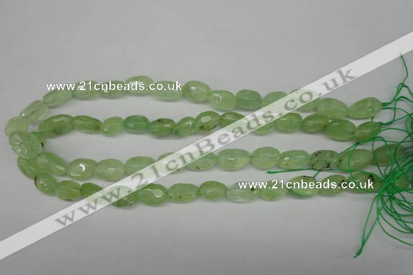 CRU179 9*11mm – 12*18mm faceted nuggets green rutilated quartz beads