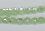 CRU201 15.5 inches 8mm faceted round green rutilated quartz beads