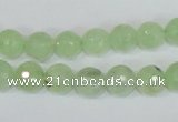CRU202 15.5 inches 10mm faceted round green rutilated quartz beads