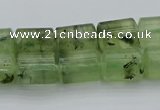 CRU226 15.5 inches 10*14mm triangle green rutilated quartz beads