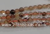 CRU451 15.5 inches 5mm round Multicolor rutilated quartz beads