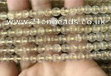 CRU629 15.5 inches 6mm round golden rutilated quartz beads