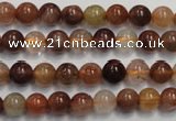 CRU651 15.5 inches 6mm round Multicolor rutilated quartz beads