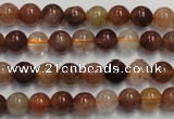CRU652 15.5 inches 7mm round Multicolor rutilated quartz beads
