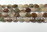 CRU921 15.5 inches 10*14mm oval mixed rutilated quartz beads wholesale