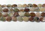 CRU922 15.5 inches 12*16mm oval mixed rutilated quartz beads wholesale