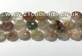 CRU924 15.5 inches 15*20mm oval mixed rutilated quartz beads wholesale