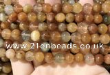 CRU948 15.5 inches 8mm round mixed rutilated quartz beads